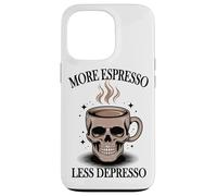 More Espresso Less Depresso Skull Coffee Case for iPhone 13 Pro