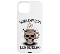 More Espresso Less Depresso Skull Coffee Case for iPhone 15 Plus