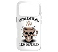 More Espresso Less Depresso Skull Coffee Case for iPhone 17 Pro
