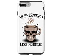 More Espresso Less Depresso Skull Coffee Case for iPhone 7 Plus/8 Plus