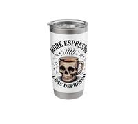 More Espresso Less Depresso Stainless Steel Insulated Tumbler