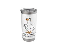 More Espresso Less Depresso Stainless Steel Insulated Tumbler