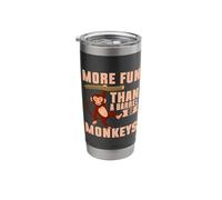 More Fun Than a Barrel of Monkeys Stainless Steel Insulated Tumbler
