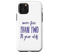 More Fun Than Two 20 Year 40 Funny 40th Birthday Party Humor Case for iPhone 11 Pro