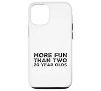 More Fun Than Two 20 Year 40 Funny 40th Birthday Party Humor Case for iPhone 12/12 Pro
