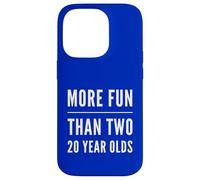 More Fun Than Two 20 Year 40 Funny 40th Birthday Party Humor Case for iPhone 14 Pro
