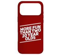 More Fun Than Two 20 Year 40 Funny 40th Birthday Party Humor Case for iPhone 17 Pro Max