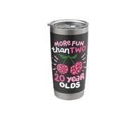 More Fun Than Two 20 Year Olds Stainless Steel Insulated Tumbler