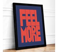 More Geometric Framed Wall Art Print A1 (84.1×59.4cm) Black, Wall Decor for Living Room, Bedroom, Office & Home, Ready to Hang, Art Gift