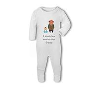 More Hair Than Grandad Funny - Baby Romper Suit - New Born