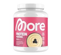 MORE High Protein Pudding Powder, Neutral, 600 g, 20 Servings, creamy pudding with less fat, calories and sugar - made in Germany