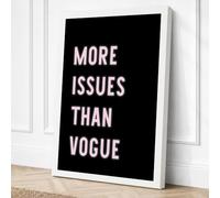 More Issues Than Vogue Canvas Wall Art Print 18x12 Inch
