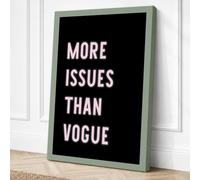 More Issues Than Vogue Canvas Wall Art Print 24x16 Inch