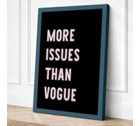 More Issues Than Vogue Canvas Wall Art Print 30x20 Inch