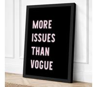 More Issues Than Vogue Canvas Wall Art Print 36x24 Inch