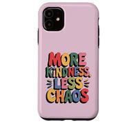 MORE KINDNESS LESS CHAOS Kids Boys Positive Saying Be Kind Case for iPhone 11