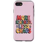 MORE KINDNESS LESS CHAOS Kids Boys Positive Saying Be Kind Case for iPhone SE (2020) / 7/8