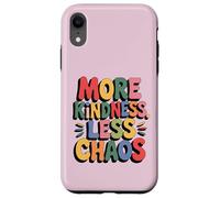 MORE KINDNESS LESS CHAOS Kids Boys Positive Saying Be Kind Case for iPhone XR