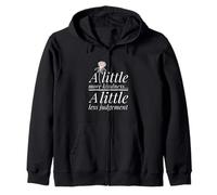 More Kindness Little Less Judgement Statement Positivity Zip Hoodie