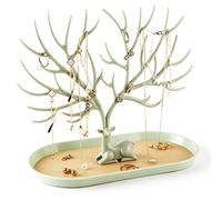 MORE&LESS Antlers Jewelry Display Stand,Tree Tower Rack Hanging Organizer for Ring Earrings Necklace Bracelet
