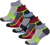 More Mile Bamboo Comfort Running Socks 5 Pack Womens Cushioned Sports Trainer Sock
