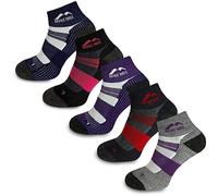 More Mile Endurance 5 Pack Womens Running Socks - Multi-Colours - 5.5-8