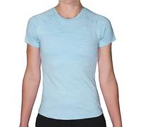 More Mile Heather Short Sleeve Girls Running Top - Blue - 13-14 Years