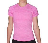 More Mile Heather Short Sleeve Girls Running Top - Pink - 13-14 Years