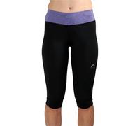 More Mile Marl Womens 3/4 Capri Running Tights - Black