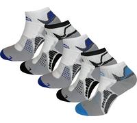 More Mile 5 Pack Mens Running Socks San Diego Cushioned Breathable Anti Blister Sport