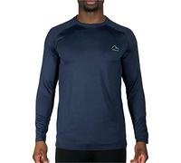 More Mile Train to Run Mens Long Sleeve Running Top - Blue - M