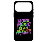 'More Music,is an Answer' Musicians Graffiti style Case for iPhone 17 Pro Max
