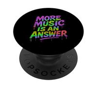 'More Music,is an Answer' Musicians Graffiti style PopSockets Adhesive PopGrip