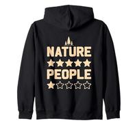More Nature Less People Introvert Solo Hiker Zip Hoodie