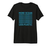 More Ocean Less Plastic Save The Ocean Waves Premium T-Shirt