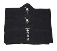 More of Me to Love 100% Pure Bamboo Cotton Bra Liner (Black, 3-Pack, M) - Wicking, Antibacterial, Odor-Proof