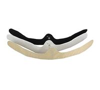 More of Me to Love 3-Pack Bra Liners (Black, Beige, White) - 100% Cotton, Black White Beige, L