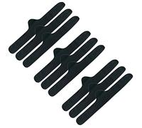 More of Me to Love Antibacterial Bamboo & Cotton Bra Liner (Black, 9-PK, L) - No Irritation, Rash Guard