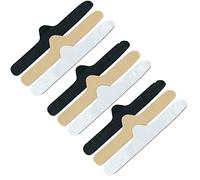 More of Me to Love Bamboo & Cotton Bra Liner (9-pk, Large) - No Seams, No Tags, No Discomfort, Black, White, Beige