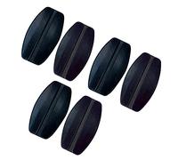 More of Me to Love Bra Strap Holder 3-Pack (6 Units), Silicone, Keeps Bra Straps from Slipping - Black
