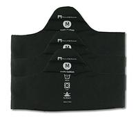 More of Me to Love Cotton Bra Liner, Black, Large, 3-Pack