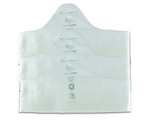 More of Me to Love Cotton Bra Liner White, Medium, 3-Pack