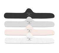 More of Me to Love Organic Cotton and Bamboo Bra Liner 4-Pack (Pearl White, Blush Pink, Stone Gray, Fawn Beige), White, Pink, Gray, Black, XXL