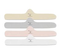 More of Me to Love Organic Cotton Bra Liner 4-Pack (Pearl White, Blush Pink, Stone Gray, Fawn Beige), Pearl White, Blush Pink, Stone Gray, Fawn Beige, L