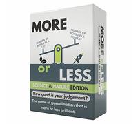 More or Less Science & Nature Edition Card Game | 2 Players + | Travel & Pocket Card Game for Kids, Teens & Adults | Play Anywhere