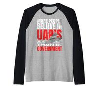 More People Believe in UAP Than in Government UFO Witness Raglan Baseball Tee