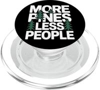 More Pines Less People Introvert Solo Hiking Saying PopSockets PopGrip for MagSafe