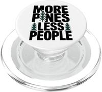 More Pines Less People Introvert Solo Hiking Saying PopSockets PopGrip for MagSafe