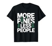 More Pines Less People Introvert Solo Hiking Saying T-Shirt