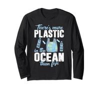 More Plastic in the Ocean Than Fish Pollution Awareness Long Sleeve T-Shirt